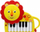 Piano lodër Fisher Price Luani, muzikore, me drita, shumëngjyrëshe