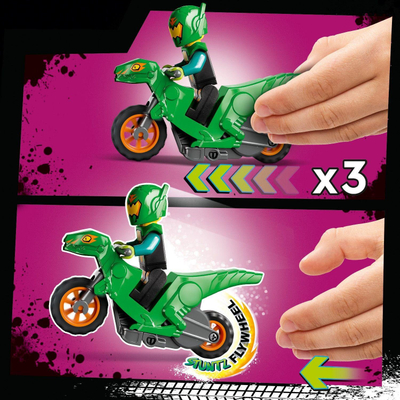 Lodër ndërtimi LEGO City 60359 Dunk Stunt Ramp Challenge, set me motor stunt, 5+