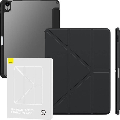 Mbulesë tablet Baseus Minimalist për iPad Air 4 5 10.9", funksion qëndrimi, mbajtës stylus, e zezë