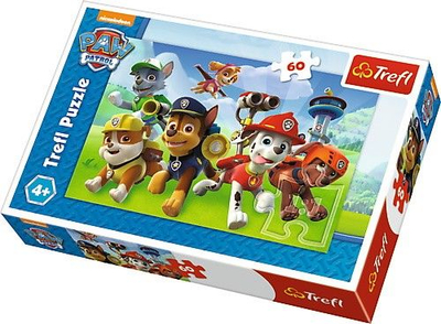 Puzzle Trefl Paw Patrol, Gati për aksion, 60 elemente
