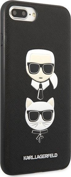 Futrollë telefoni Karl Lagerfeld KLHCI8LSAKICKCBK, për iPhone 7 Plus 8 Plus, hardcase, e zezë