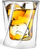 Gotë dopio whisky Vialli Design, xham dy shtresha, 300 ml, transparente