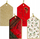 Етикета за подароци Gift Tags With Glitter, сет 8 парчиња, сјај со сјајче, повеќебојни