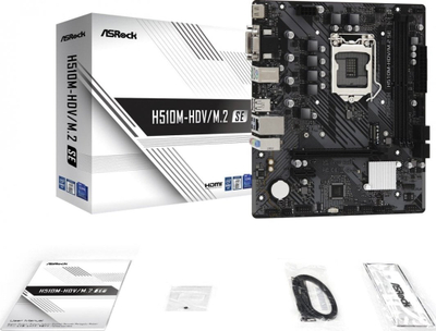 Pllakë amë ASRock H510M-HDV/M.2 SE, Intel H510, Socket 1200, 2 slota RAM, Micro ATX