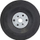 Disk mbështetës Bosch M14 për mulli këndi, 115mm, plastik, i zi