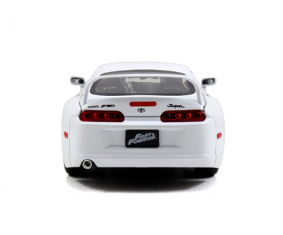 Model makine Jada Brian Toyota Supra, shkallë 1:24, 22 cm, e bardhë