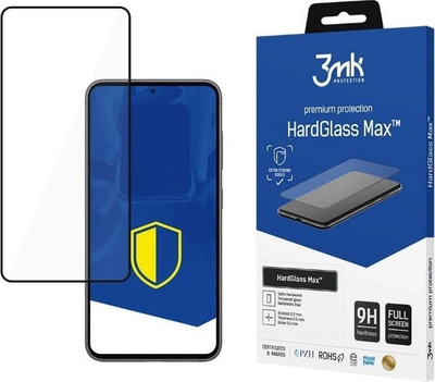 Xham mbrojtës 3MK HardGlass Max Lite për Samsung Galaxy A55 5G, pamje shumë e kthjellët, sipërfaqe kundër yndyrës