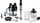 Blender dore Bosch ErgoMaster Series 6 MSM6M8X1, 1200W, set multifunksional, inox i argjendtë