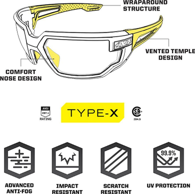Doreza pune Mechanix Wear Vision Type X, një masë, të zeza