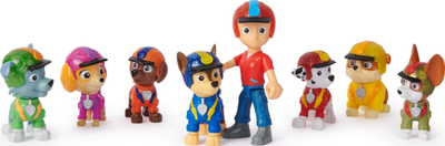 Set figurash Paw Patrol Jungle Pups 8 copë, lodra aksion për kalamoj, shumëngjyrëshe