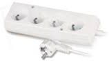 Zgjatës elektrik Plastrol PS-470, 4 priza, 3m, 10A, i bardhë