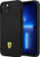Kapak telefoni Ferrari Silicone Metal Logo për iPhone 14 6.1", hardcase silikoni, i zi