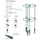 Mbajtëse bimësh Prosperplast Floo Supports, 35x80 cm, plastike, jeshile e errët