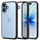 Kuti mbrojtëse Spigen Ultra Hybrid për iPhone 17, transparente, me kornizë të zezë
