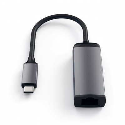 Përshtatës Satechi Aluminium USB-C - Ethernet, i hirtë