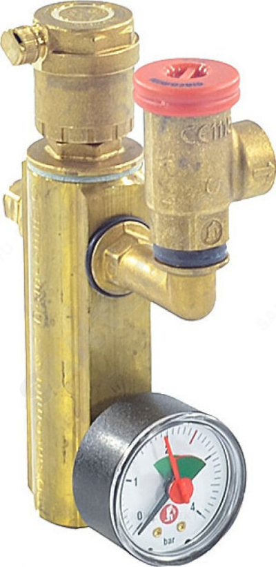 Grup sigurie GIACOMINI R554F, 1", 3 bar, bronzi
