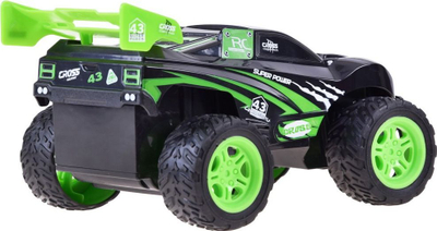 Makine lodër me telekomandë Cross Country RC0488, timon 27 MHz, off-road, e zezë jeshile