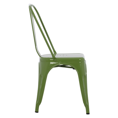 Karrige ngrënieje Melita-Pro prej metali 44x47x84,5Hcm (HM8641.53), gjelbër