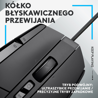 Set gaming Logitech G502 X dhe G Pro X, maus me sensor HERO, kufje me mikrofon BLUE VO!CE, ngjyrë e zezë