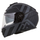 Helmetë moto Cassida Modulo 2.1 Profile Vision, integral modular, i zi mat gri reflektues