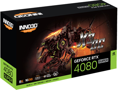 Kartelë grafike Inno3D GeForce RTX 4080 SUPER X3 OC 16GB GDDR6X