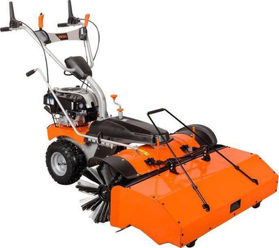 Pastrues me furçë Oleo‑Mac OM Line PKM 100, motor Briggs &amp; Stratton 6.5HP, vetështytës, portokalli
