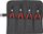 Set pincash për segmente sigurie Knipex Precision, 4 copë, me çantë rrotulluese, i kuq