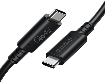 Kabllo USB C në USB C Choetech XCC-1028, 100W, 0.8m, e zezë
