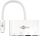 Adapter USB C Goobay 62105, HDMI 4K, Gigabit Ethernet, i bardhë