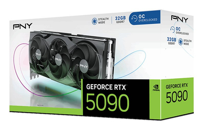 Графичка картичка PNY GeForce RTX 5090, 32GB GDDR7, OC, PCI Express 5.0, црна
