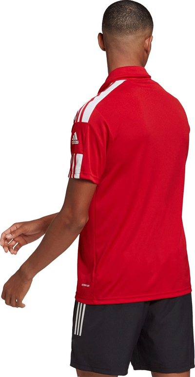 Bluzë polo për burra adidas Squadra 21 GP6429, poliester, AeroReady, e kuqe