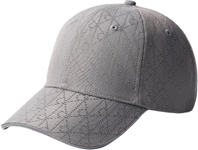 Kapelë me strehë Calvin Klein LV04D5049G, stil baseball, gri