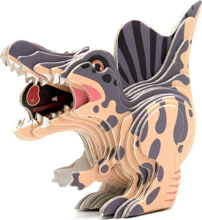 Puzzle 3D kartoni Spinosaurus, model dinozauri, 3+ vjeç, shumëngjyrësh