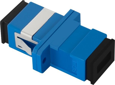 Adapter fibër optike Qoltec SC UPC, Simplex, Singlemode, blu
