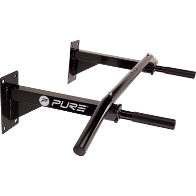 Shufër muri për tërheqje Pure2Improve Wall Bar 424511, çelik, e zezë