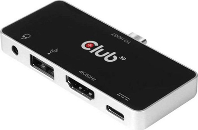 Stacion Club3D, 4w1 USB-C (CSV-1591)