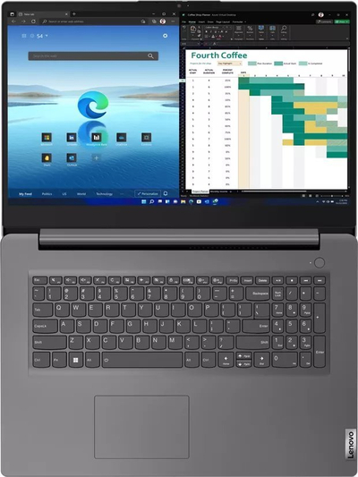 Laptop Lenovo V17 G4 IRU, 17.3", Intel Core i7 1355U, 16 GB RAM, 512 GB SSD, i hirtë
