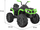 Quad elektrik për fëmijë Ramiz ATV, 12V, me telekomandë, i zi jeshil