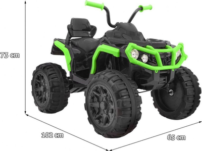 Quad elektrik për fëmijë Ramiz ATV, 12V, me telekomandë, i zi jeshil