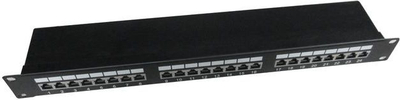 Patch panel Gembird, 19", 1U 24x RJ-45, cat.5E (NPP-C524-002)