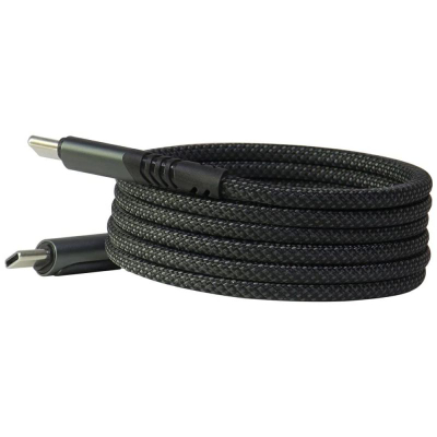 Кабел за полнење Audi USB C во USB C, 60W 20V 3A, 1.2m, црн