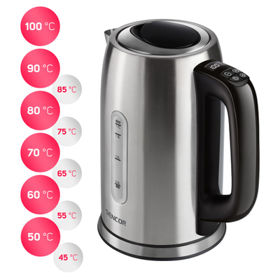 Vluese Uji 1.7l Sencor SWK 1760BK, e Argjendtë
