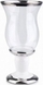Mbajtëse qirinjsh Mondex RITA SR, qeramike, 26cm, e bardhë