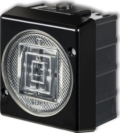 Çelës ndriçimi Karlik Senior Candle 12WHS-2, 230V, IP44, i zi