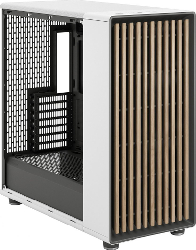 Kasë Fractal Design North XL Clear, e bardhë, Midi Tower