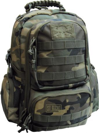 Çantë shpine St. Majewski School Backpack Military Woodland, kamuflazh jeshil ushtarak