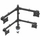 Mbajtëse tavoline për katër monitorë StarTech 13-27", 32kg, e zezë