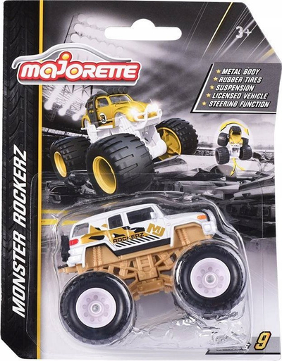 Makinë lodër Majorette Rockerz Limited Edition 9, monster truck metalike, për kalamaj