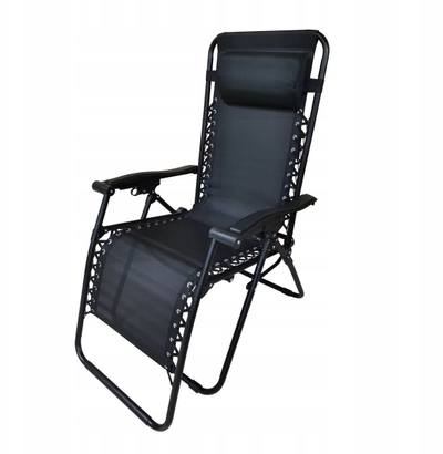 Karrige lezhi palosme DEDRA N1027 Zero Gravity, shumëpozicionale, 157x65x107 cm, gri