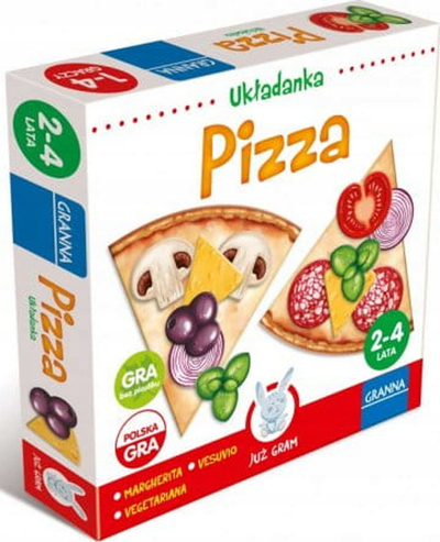 Друштвена игра Granna Pizza, едукативна, за деца 2-4 години, шарена